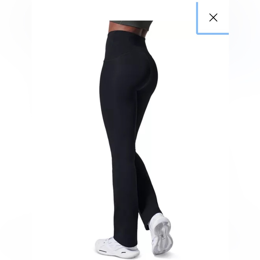Spanx booty boost flare leggings tall Sz M black